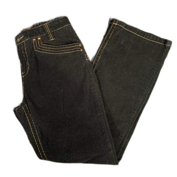 TOMMY HILFIGER Black Hipster Boot Corduroy Pants Women's 12 #772 - Picture 2 of 13